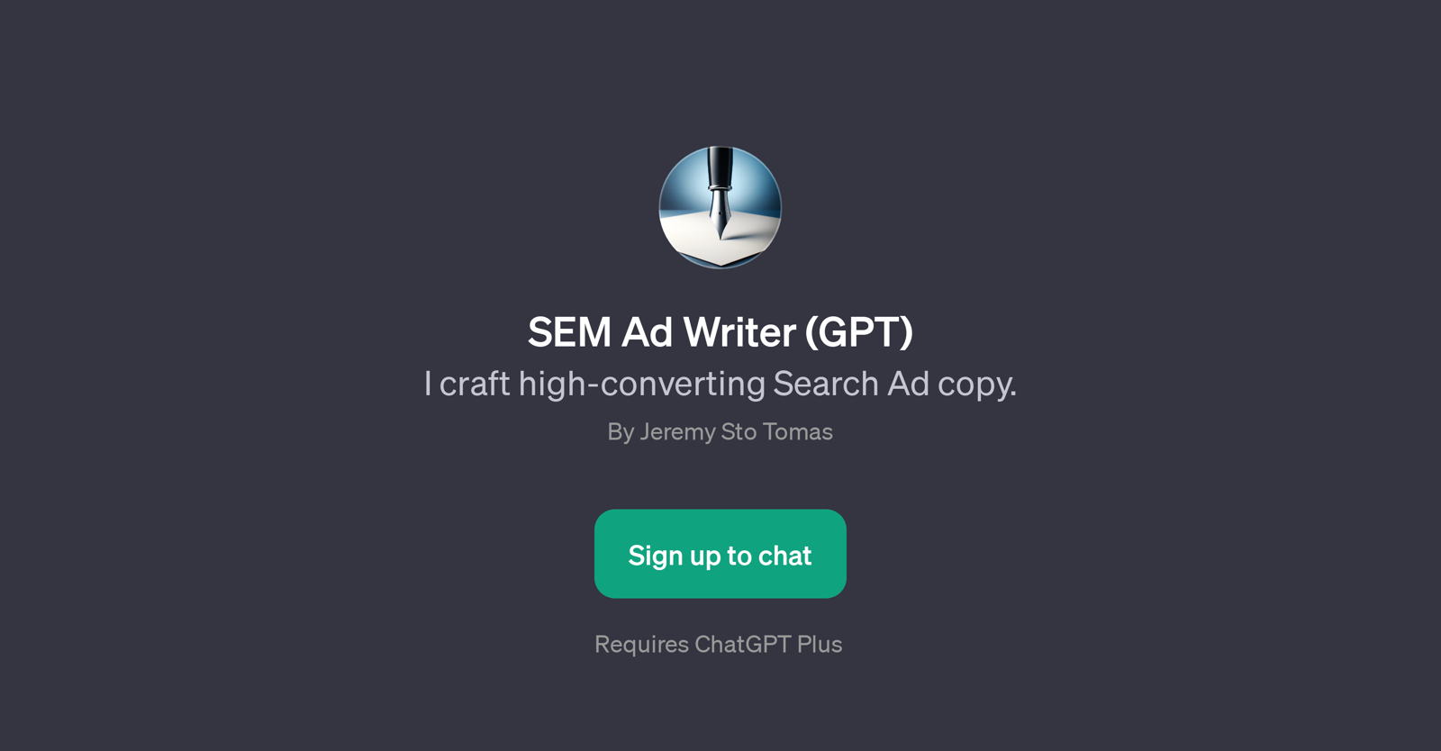 SEM Ad Writer (GPT) website