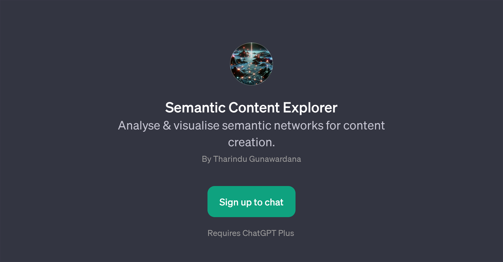 Semantic Content Explorer website