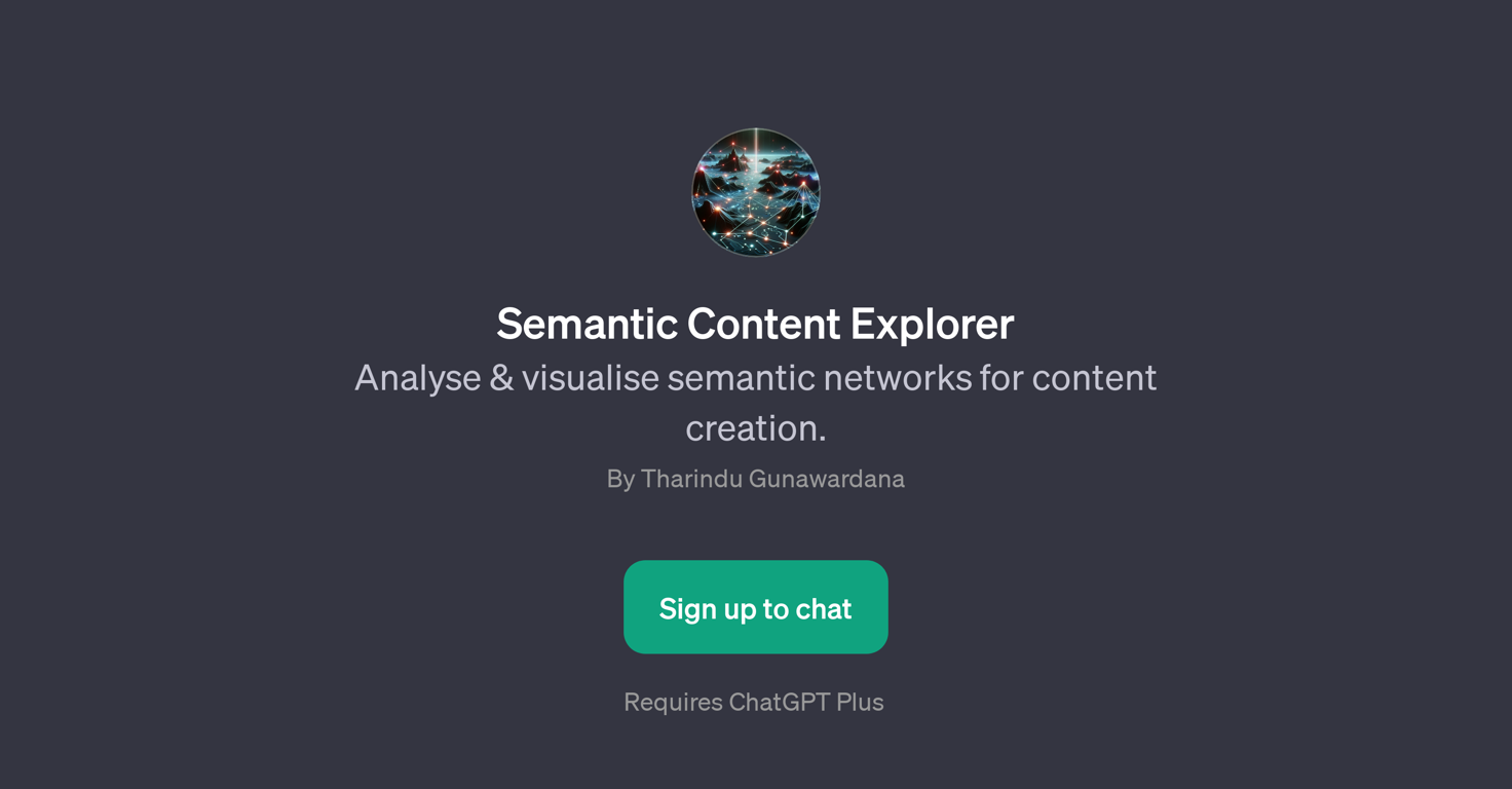 Semantic Content Explorer website