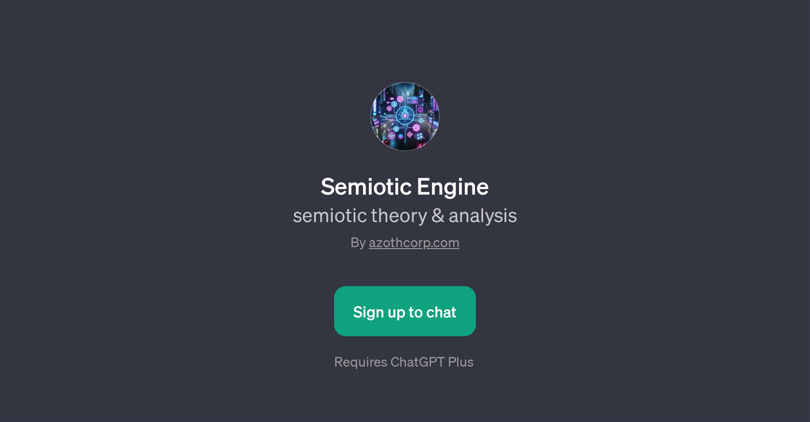 Semiotic Engine website