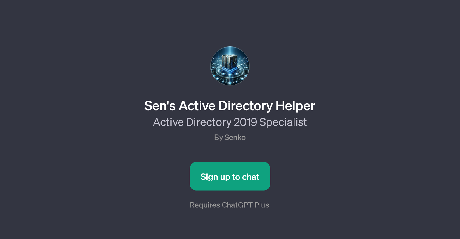 Sen's Active Directory Helper website
