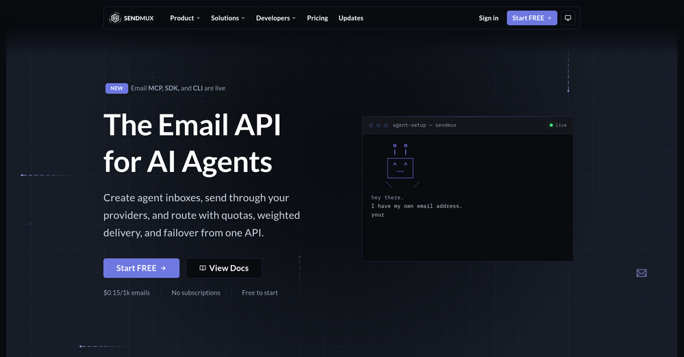 Sendmux website