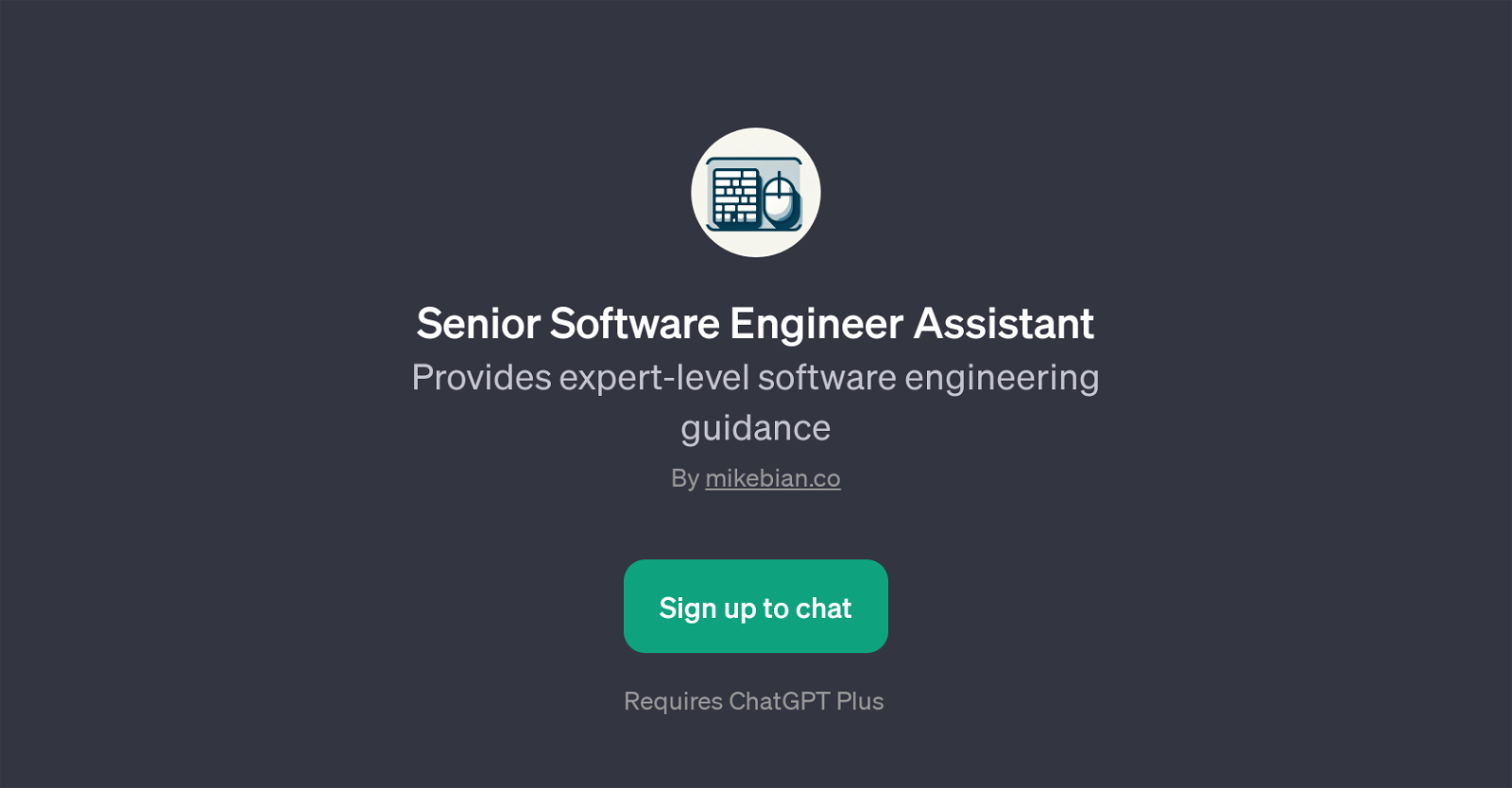 Senior Software Engineer Assistant website