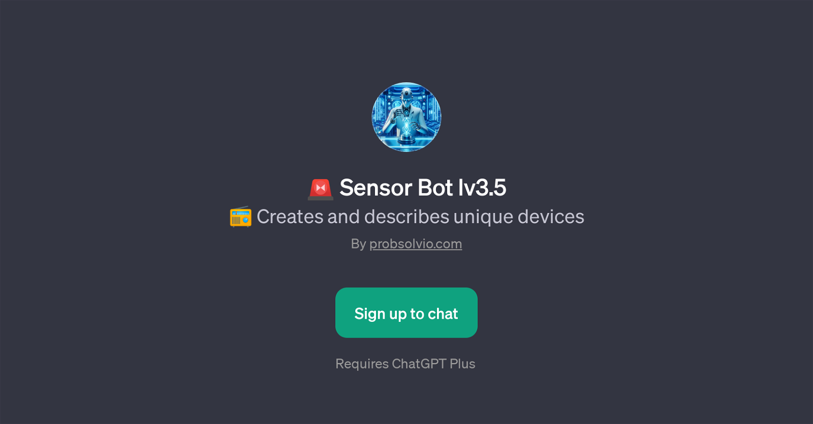 Sensor Bot lv3.5 website