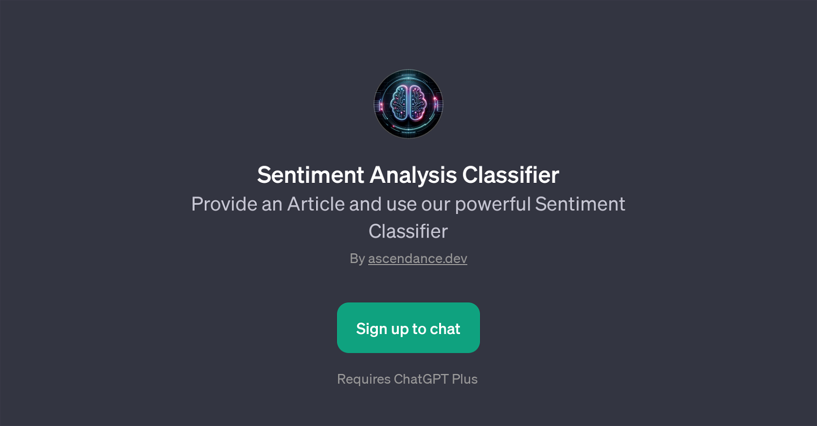 Sentiment Analysis Classifier website