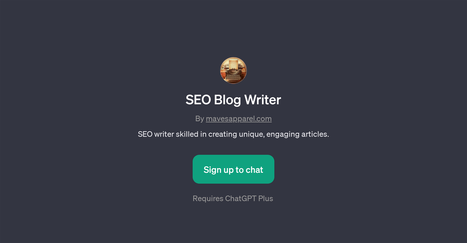 SEO Blog Writer website