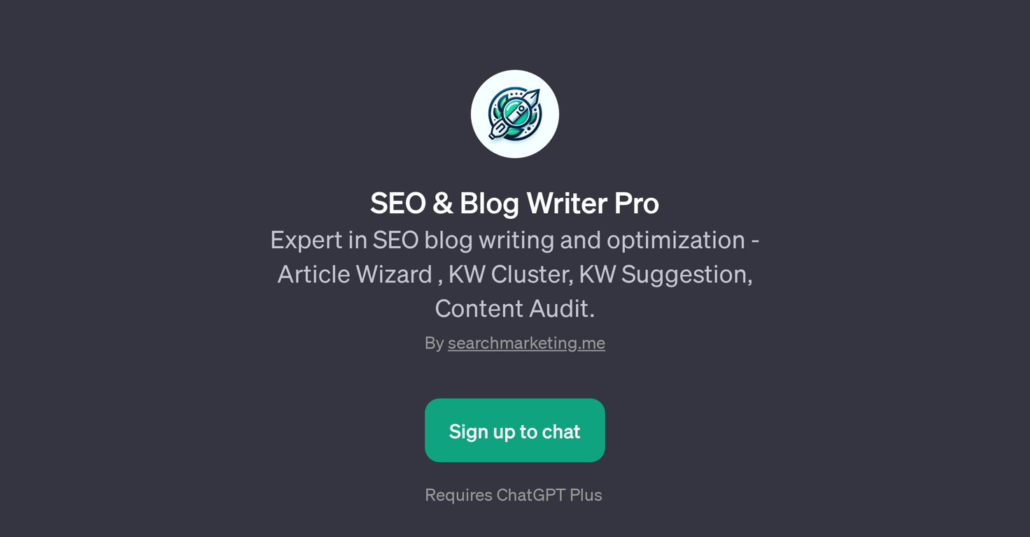 SEO & Blog Writer Pro website