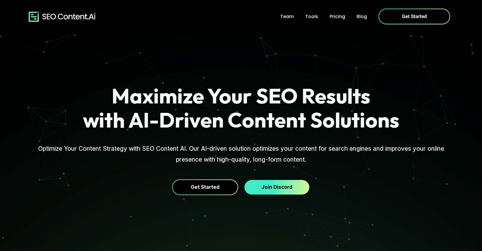 SEO Content AI website