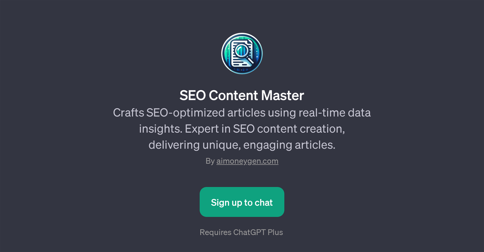 SEO Content Master website