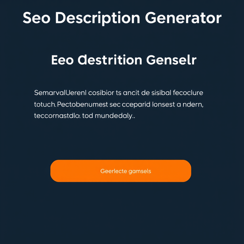 Seo Description Generator website