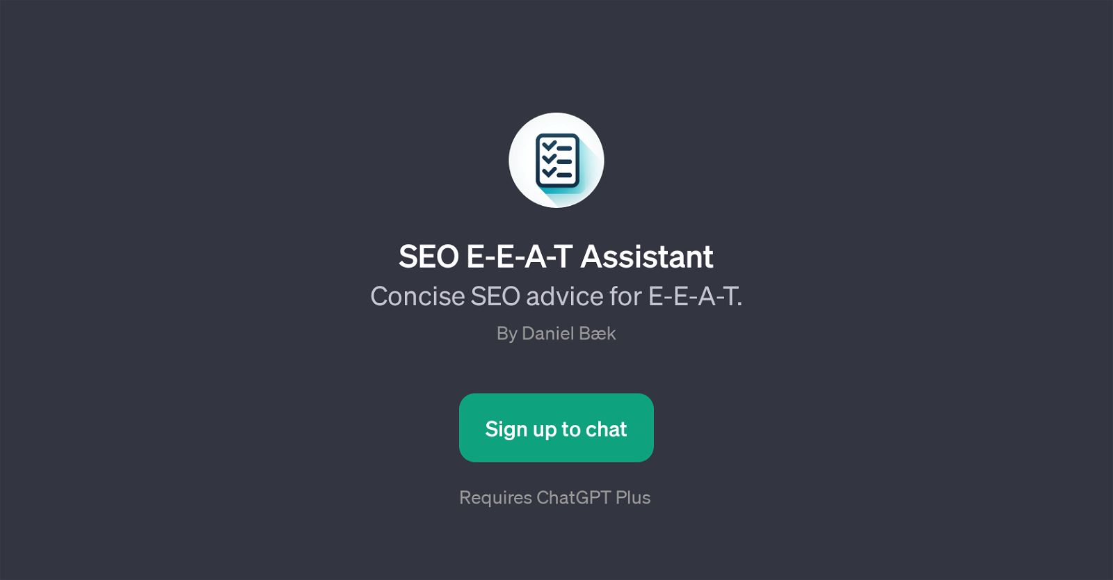 SEO E-E-A-T Assistant website