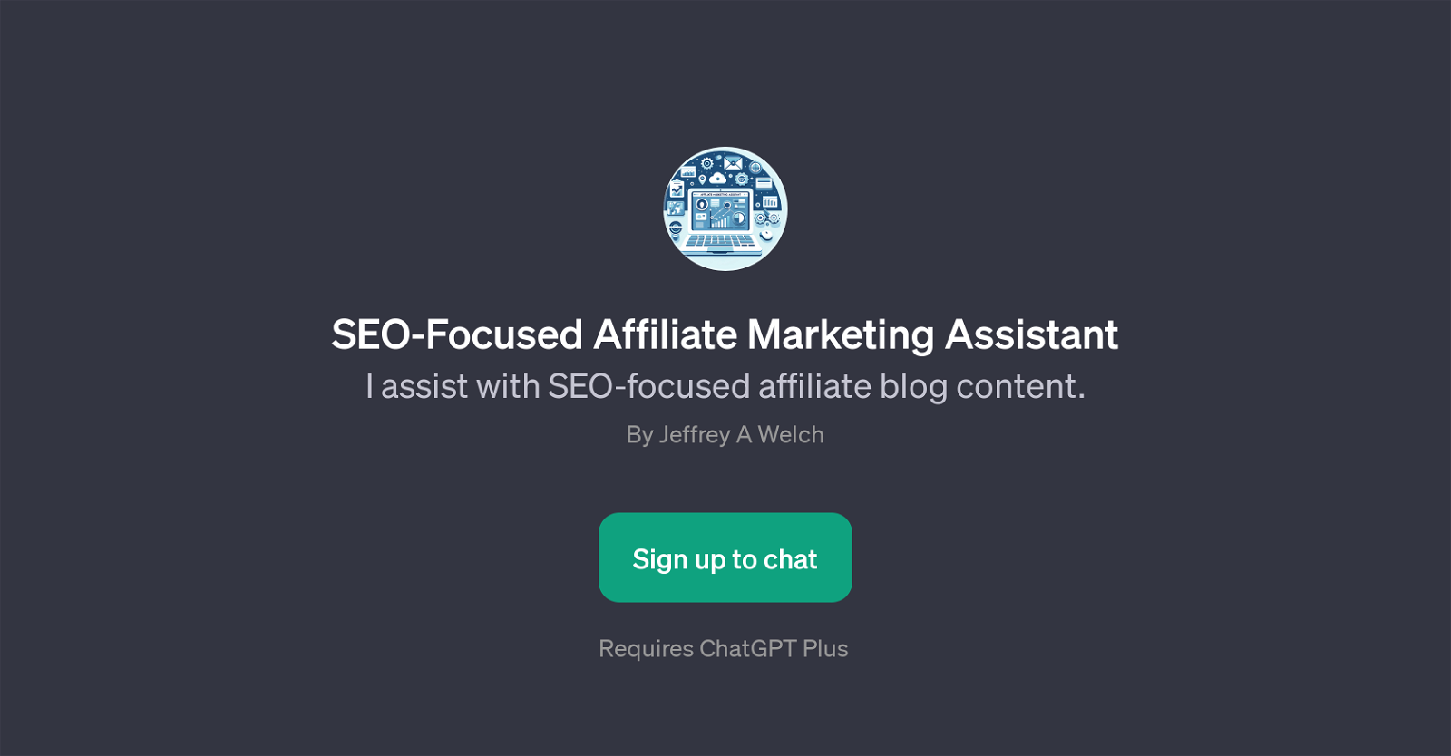 SEO-Focused Affiliate Marketing Assistant website