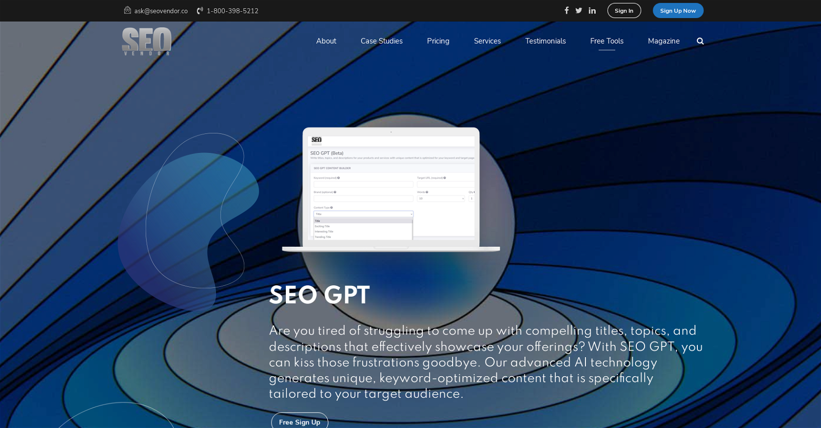 SEO GPT website