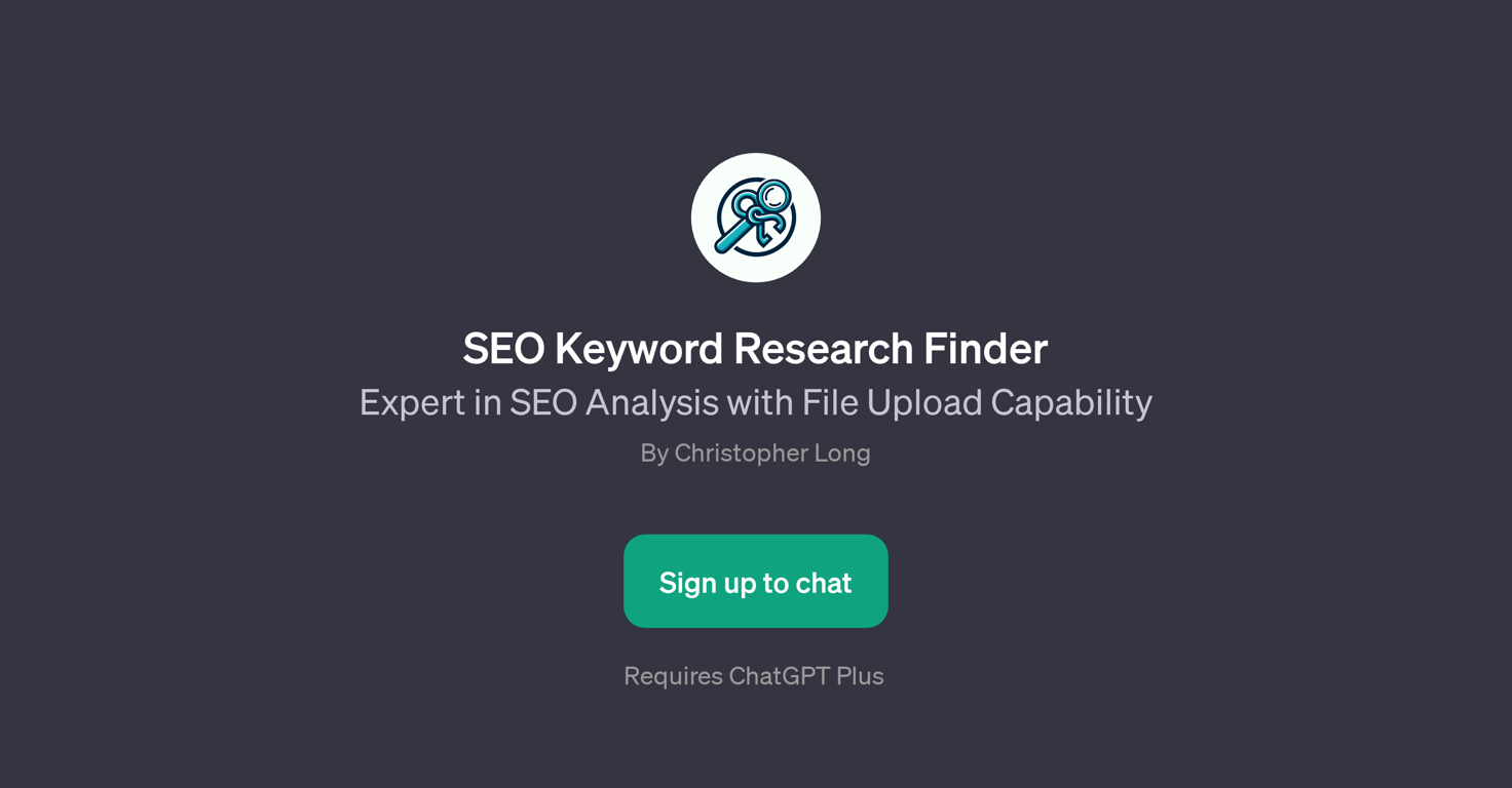 SEO Keyword Research Finder website