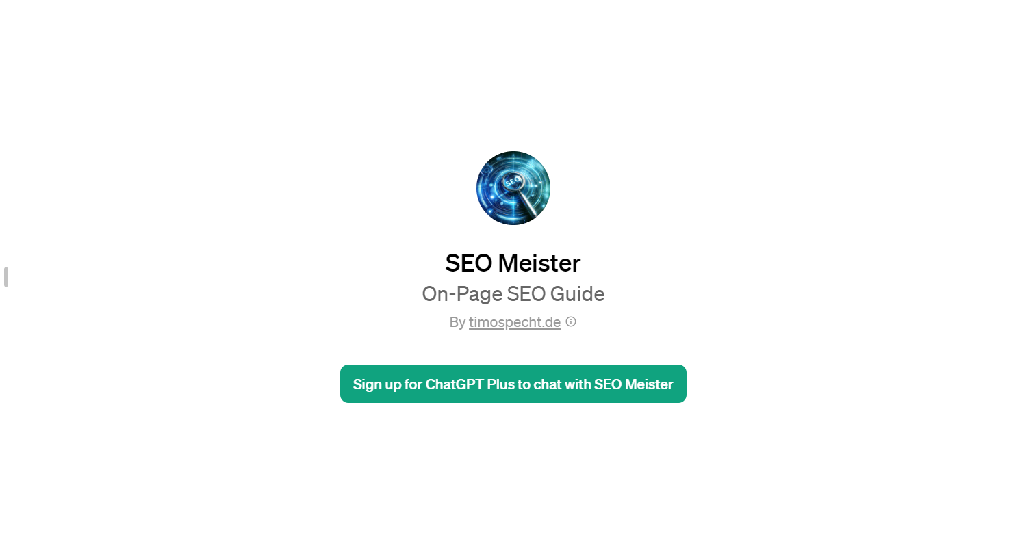 SEO Meister website