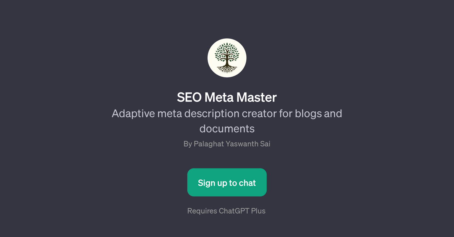 SEO Meta Master website