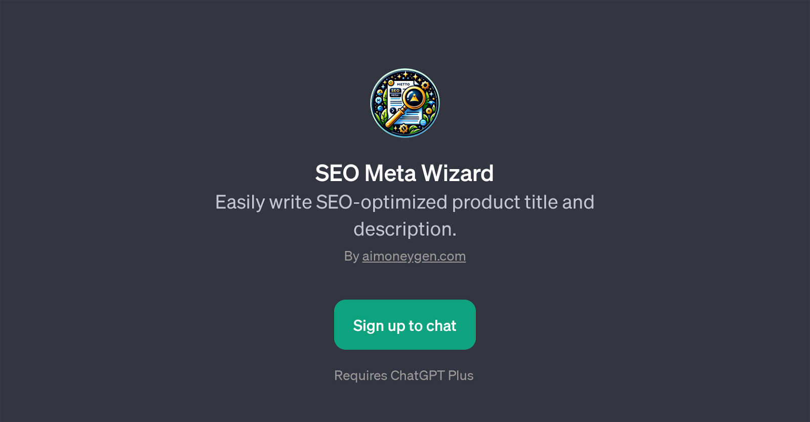 SEO Meta Wizard website
