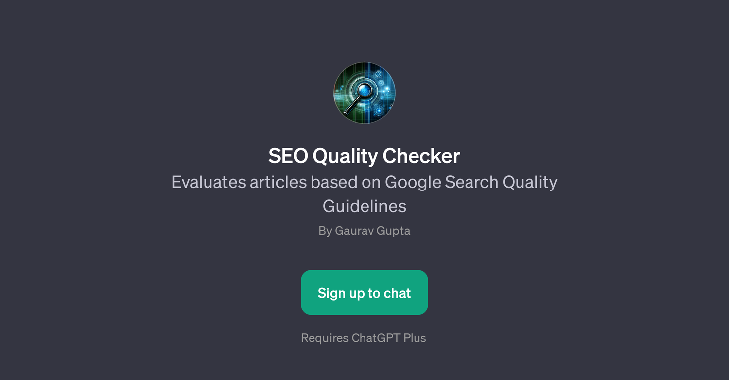 SEO Quality Checker website