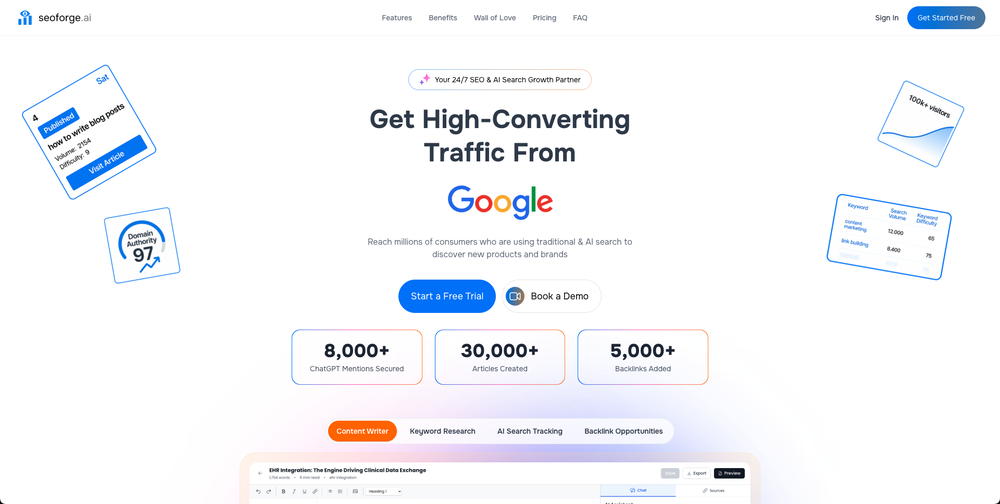 SEOForge.ai website