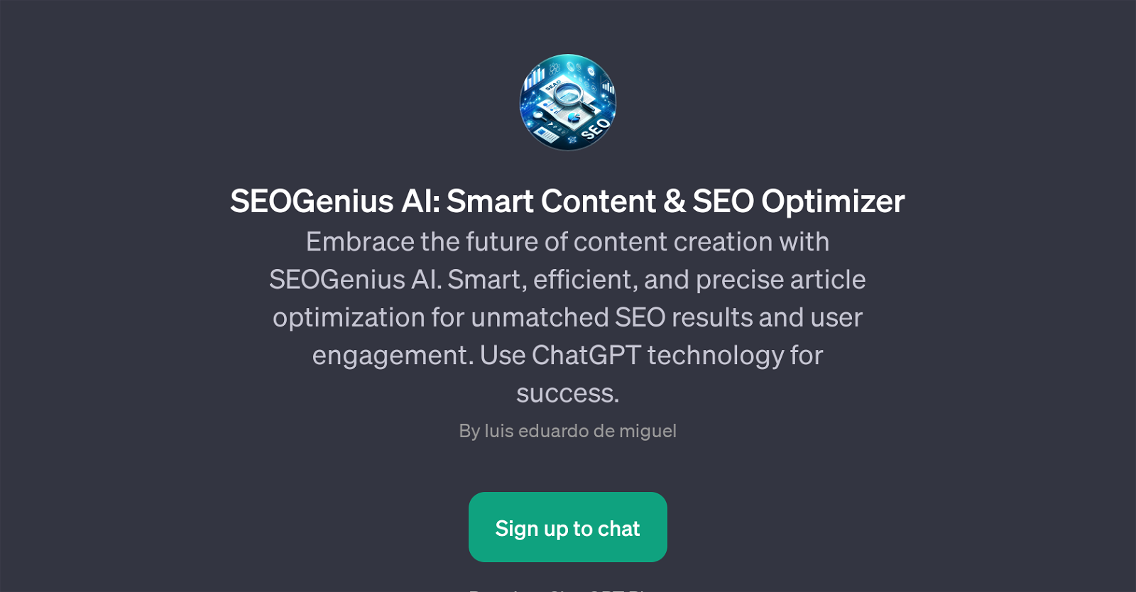 SEOGenius AI website
