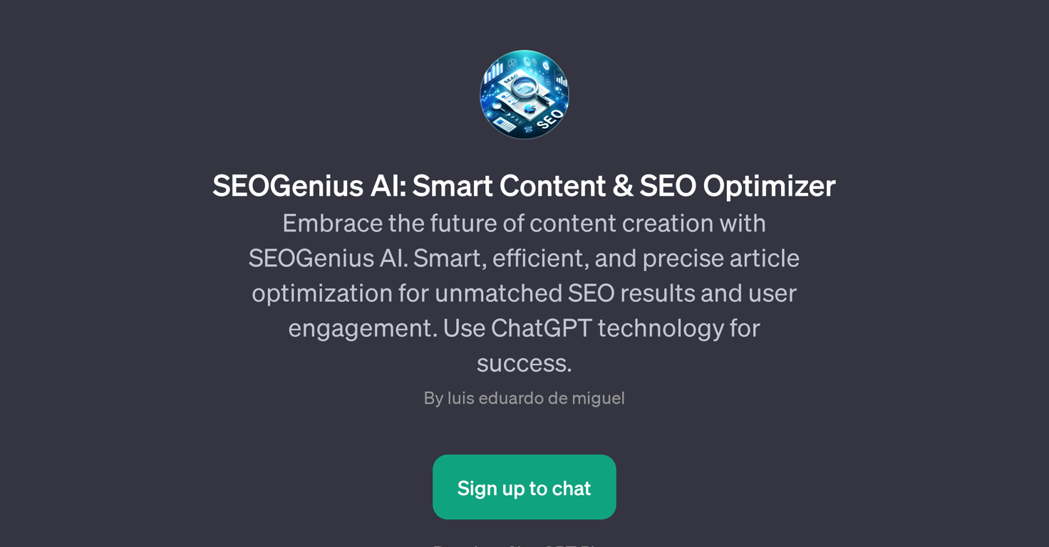 SEOGenius AI website