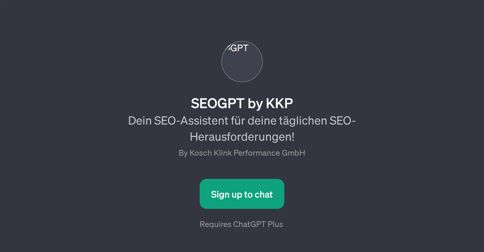 SEOGPT by KKP website
