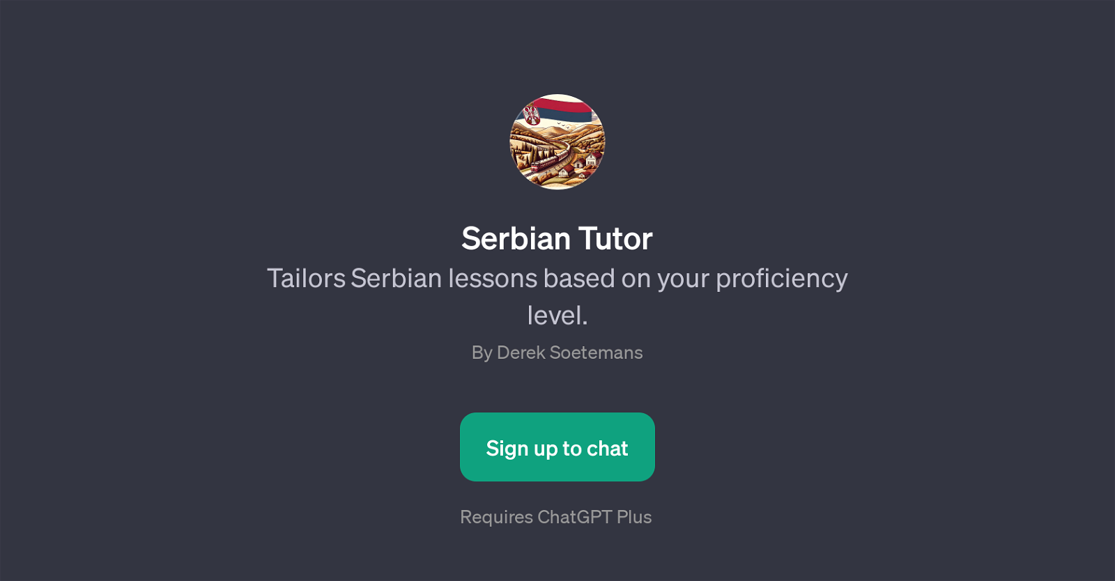 Serbian Tutor website