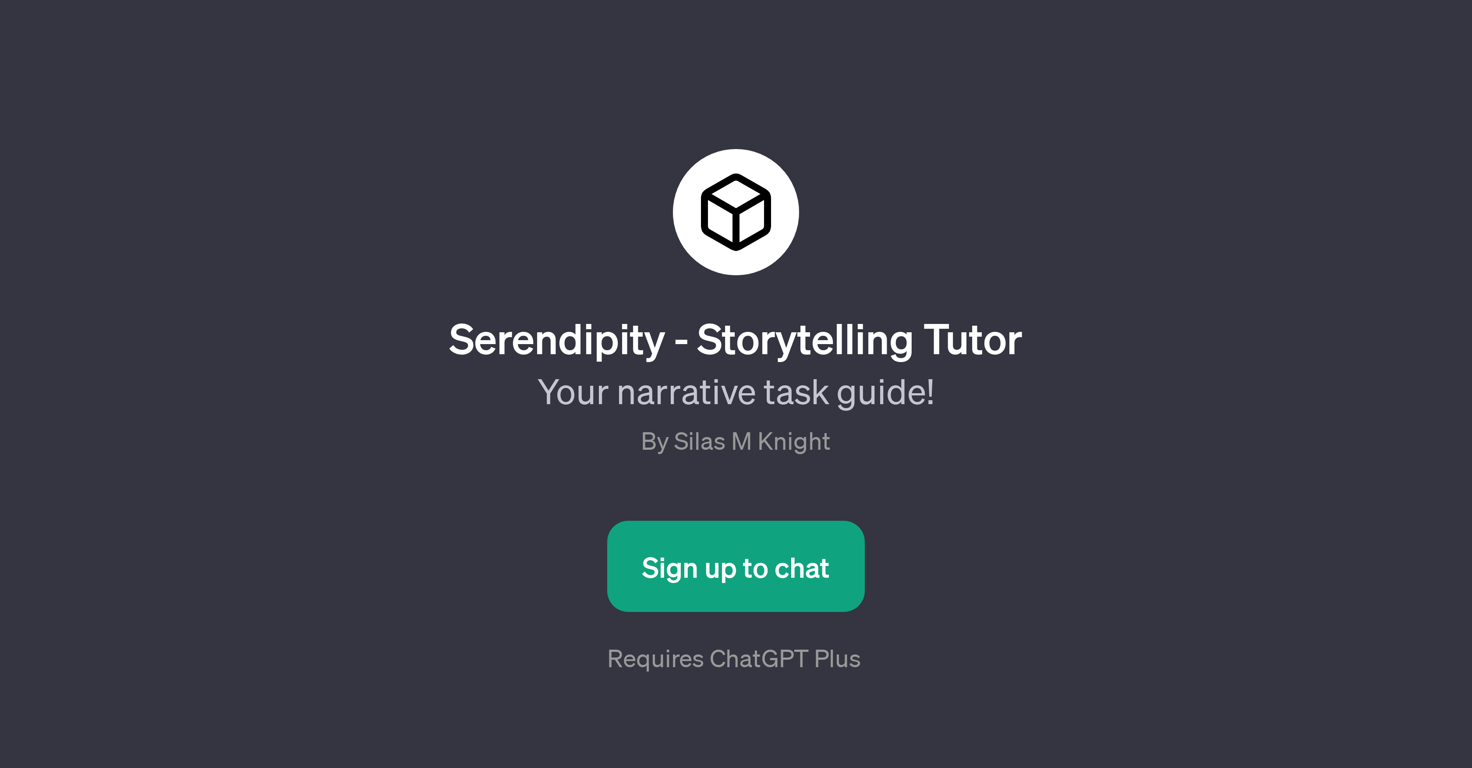 Serendipity - Storytelling Tutor website