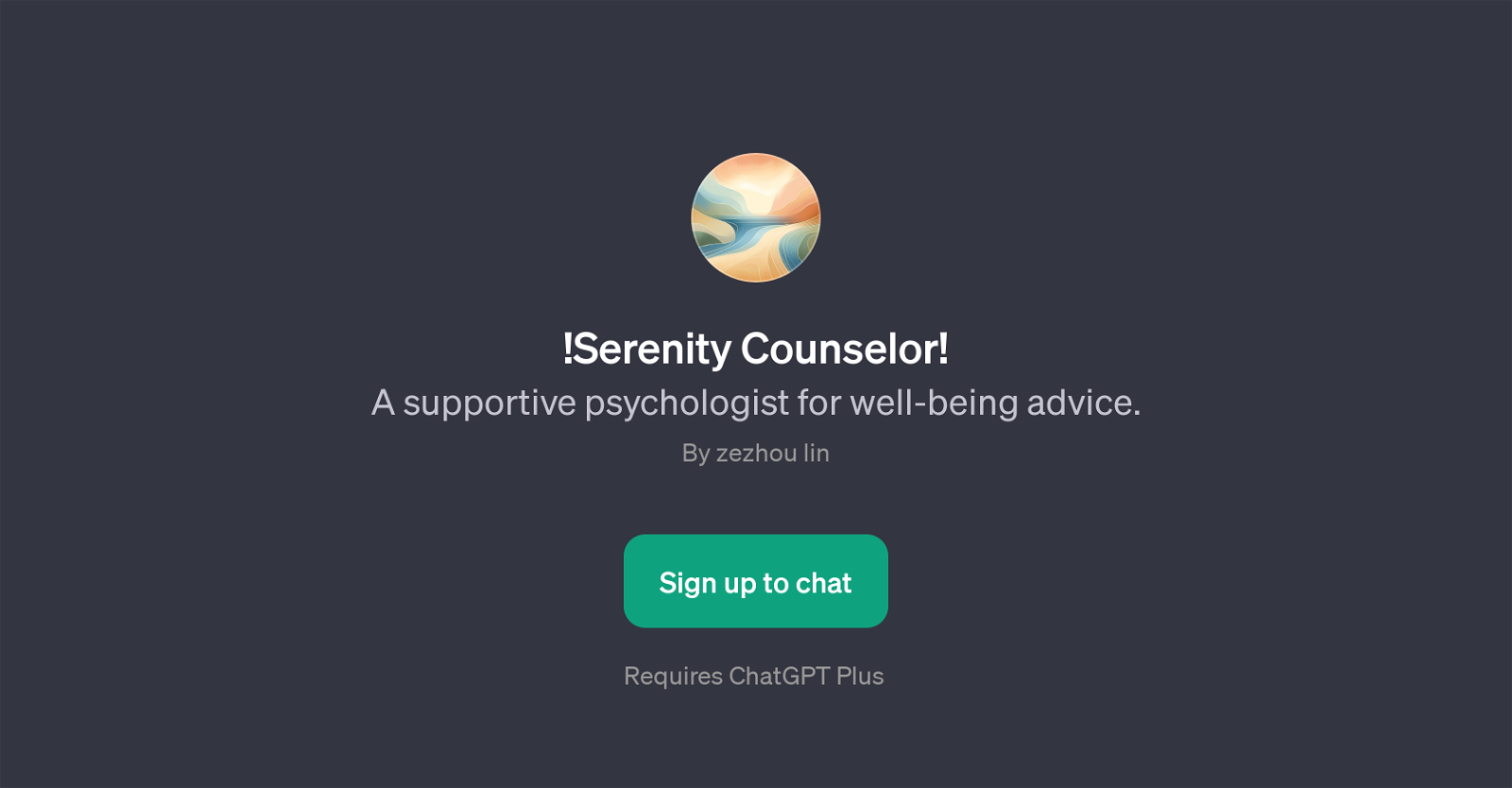 Serenity Counselor website