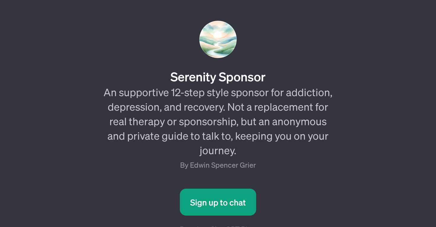 Serenity Sponsor website