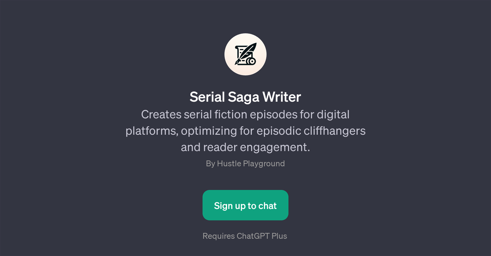 Serial Saga Writer website