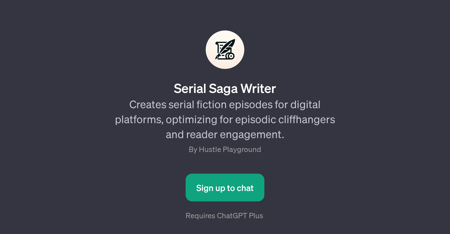 Serial Saga Writer website
