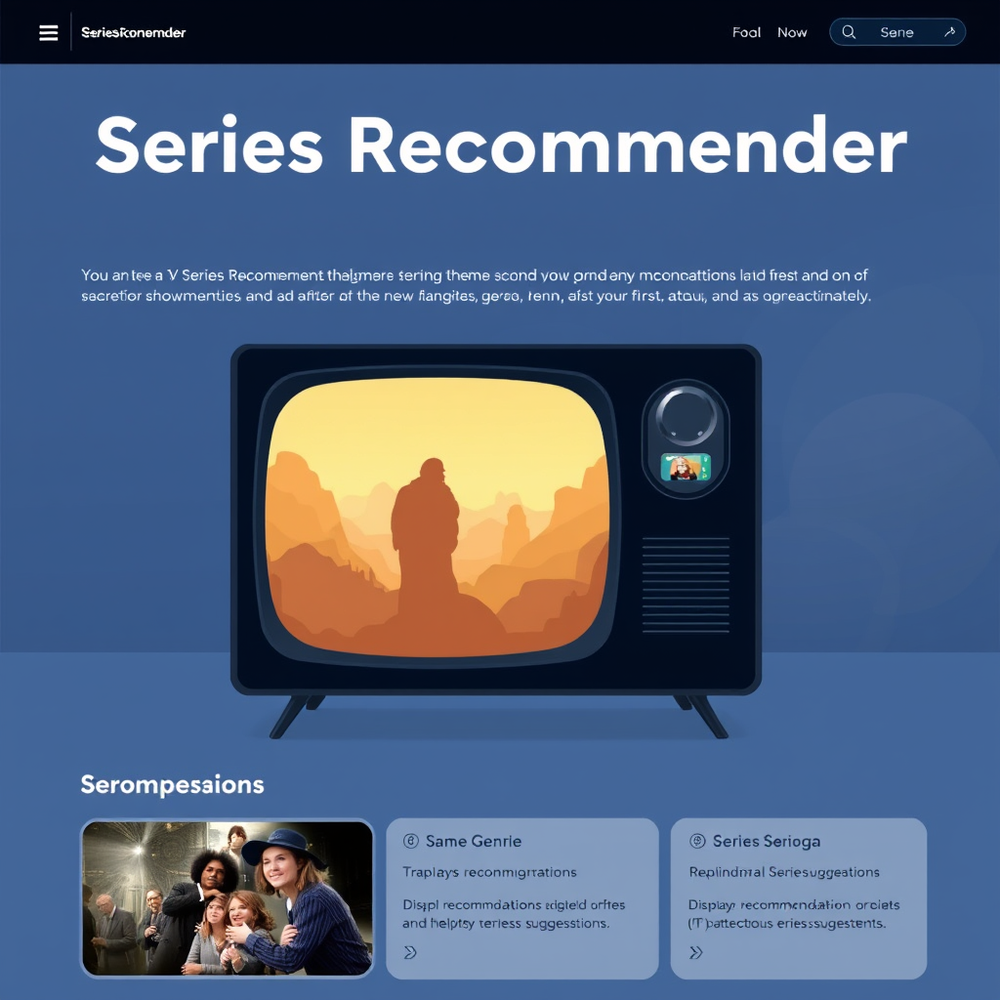 Series Recommender website