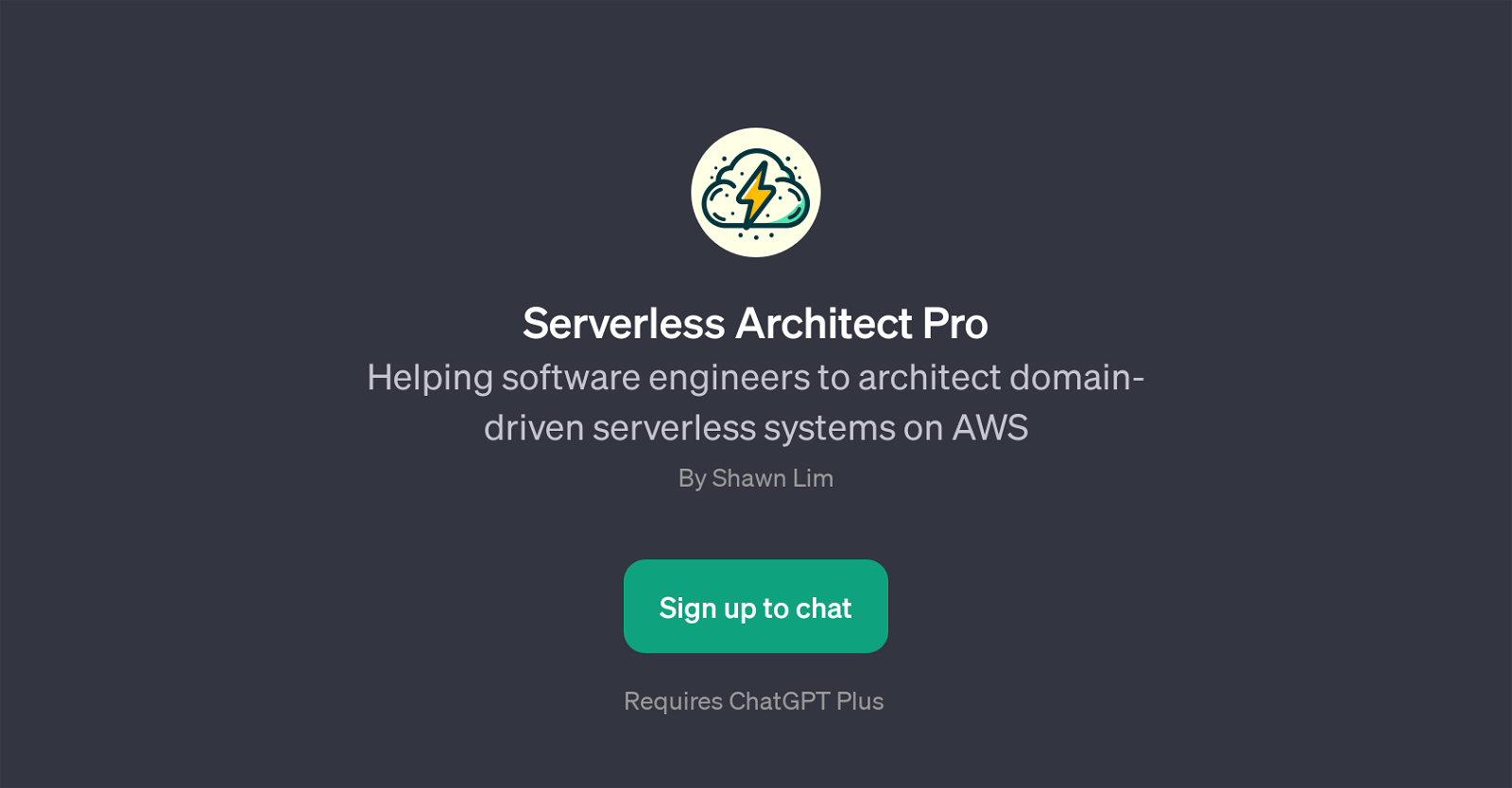 Serverless Architect Pro website