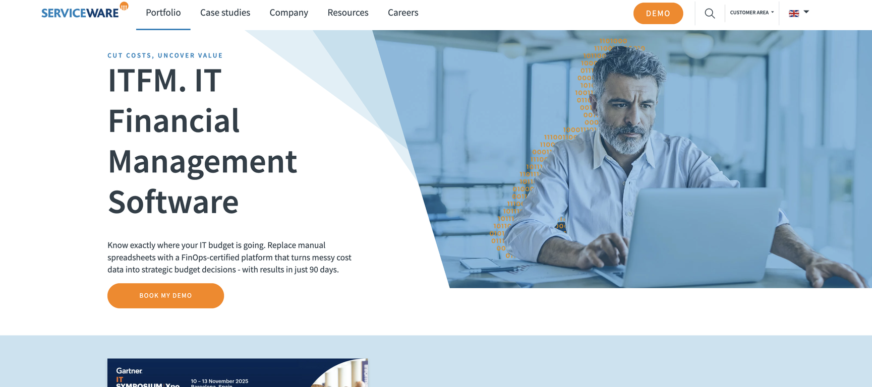 Serviceware ITFM Software website