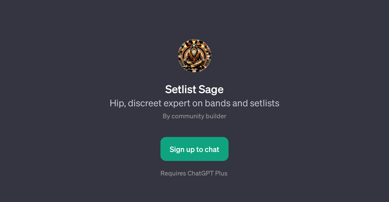 Setlist Sage website