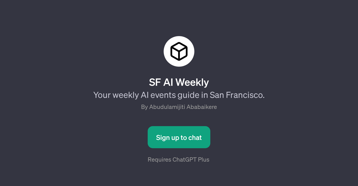 SF AI Weekly website