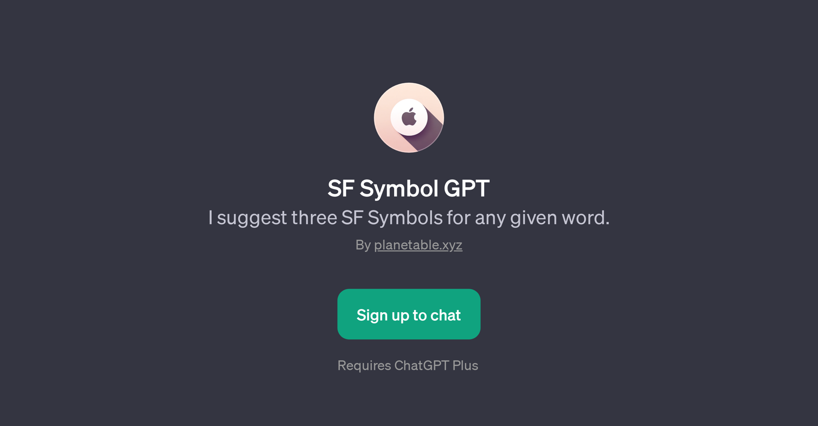 SF Symbol GPT website
