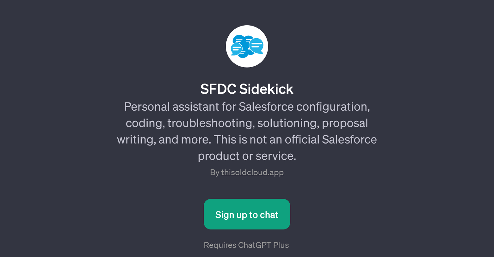 SFDC Sidekick website