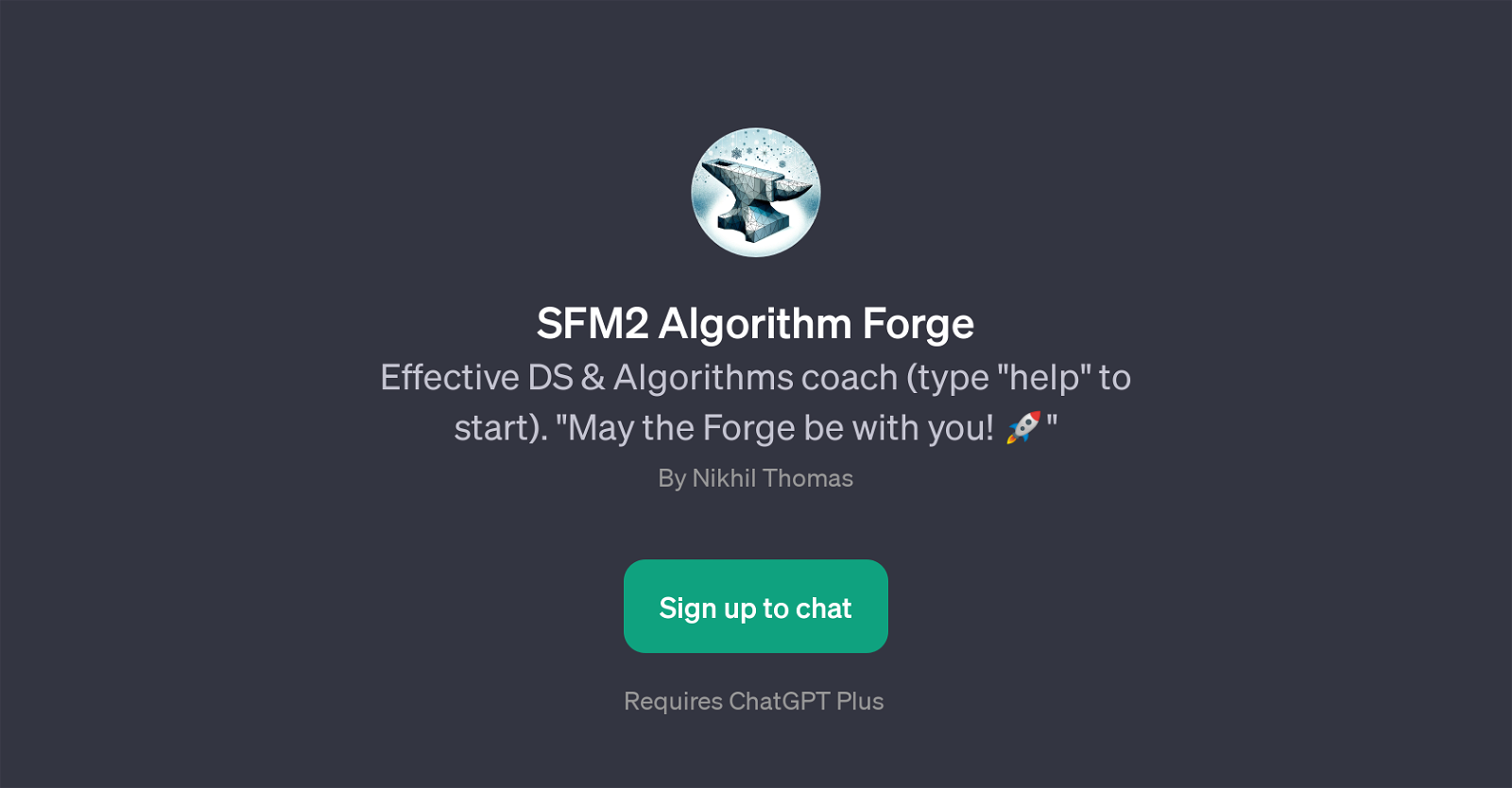 SFM2 Algorithm Forge website