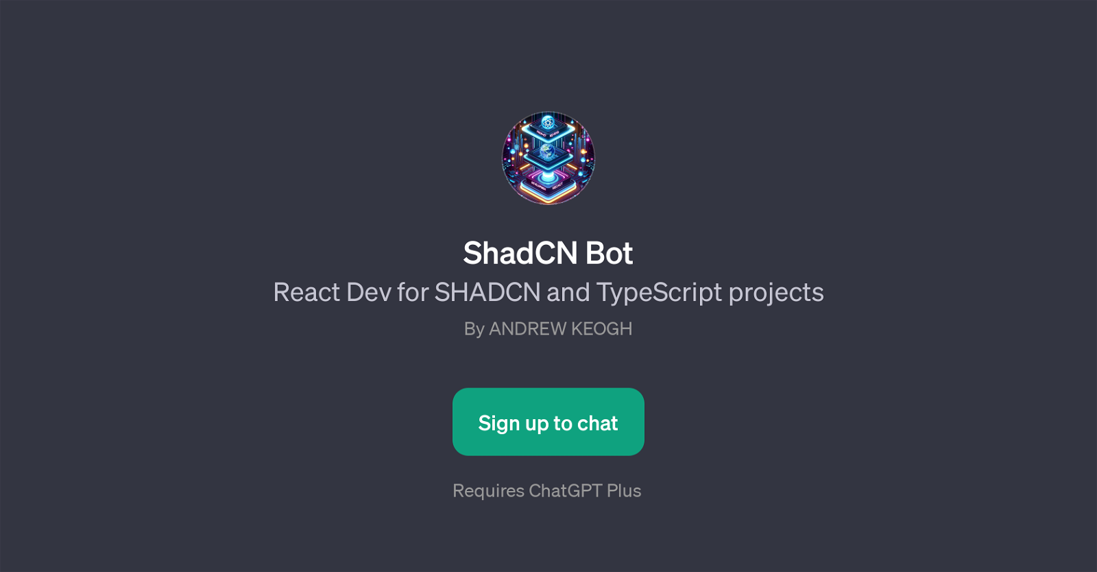 ShadCN Bot website