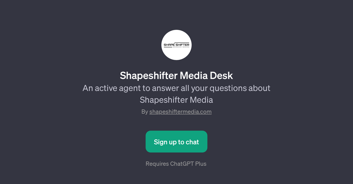 Shapeshifter Media Desk website