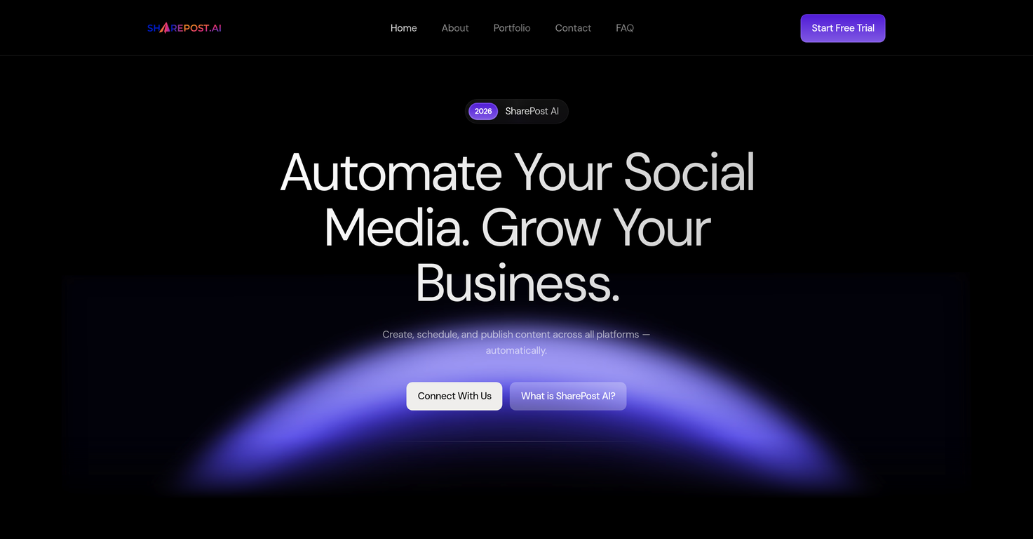 SharePost AI website