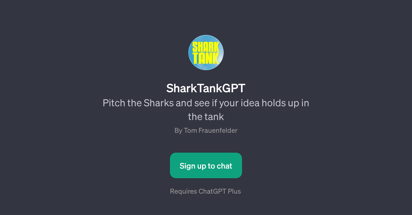 SharkTankGPT website