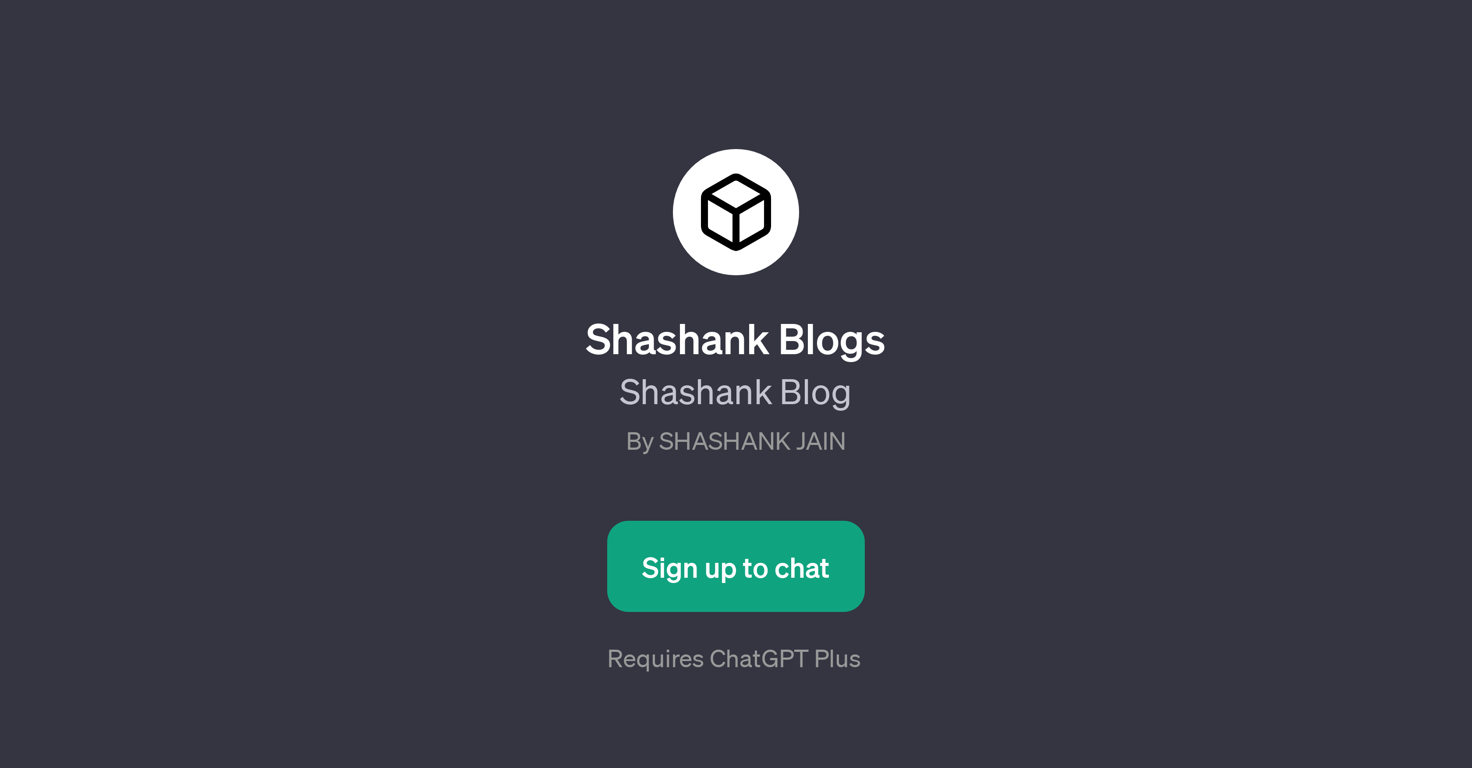 Shashank Blogs website