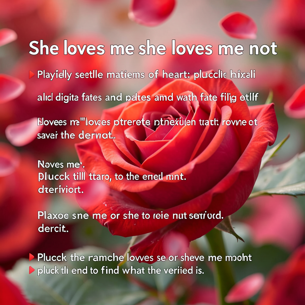 She loves me she loves me not website