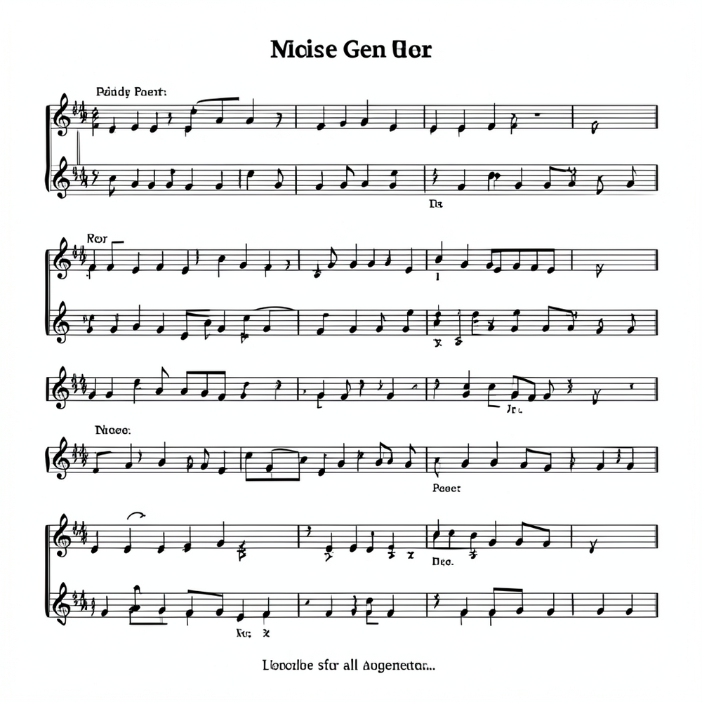 Sheet music generator website