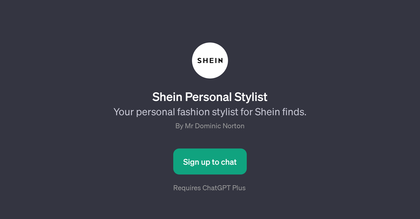 Shein Personal Stylist website