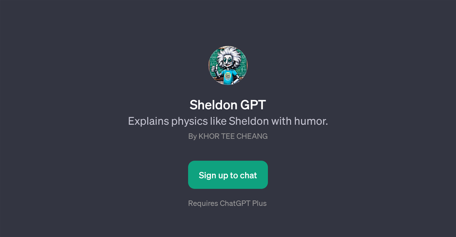 Sheldon GPT website