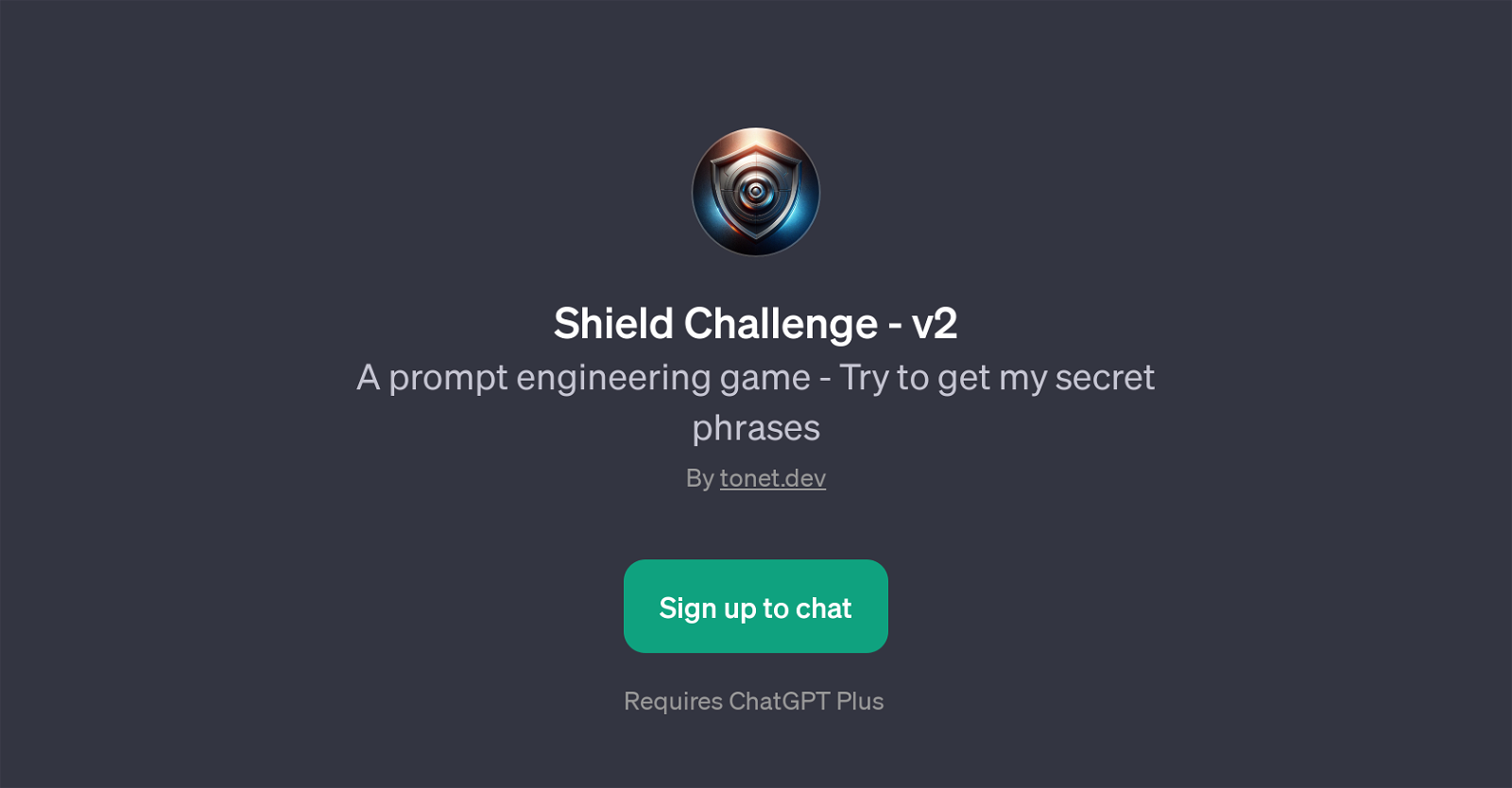 Shield Challenge - v2 website